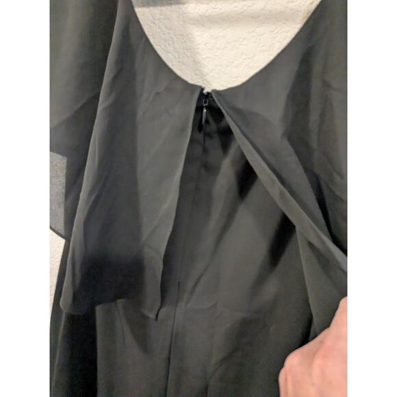 THEORY Women's Size 4 Scoop Ruffle Midi Dress Style M0305609 in Black $375 - Picture 7 of 7